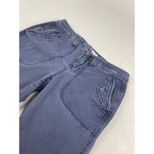 TORRID Plus Size Crop Twill Military Pant Navy Blue Cropped Ankle Cotton Spandex